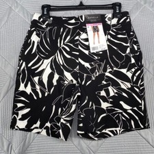 Rafaella Women's Stretch Comfort Waistband Bermuda Short Size 6 Black