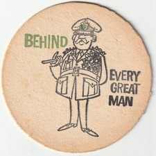 BEER MAT - WORTHINGTON BREWERY - GREEN SHIELD - (Cat 035) - (1960)