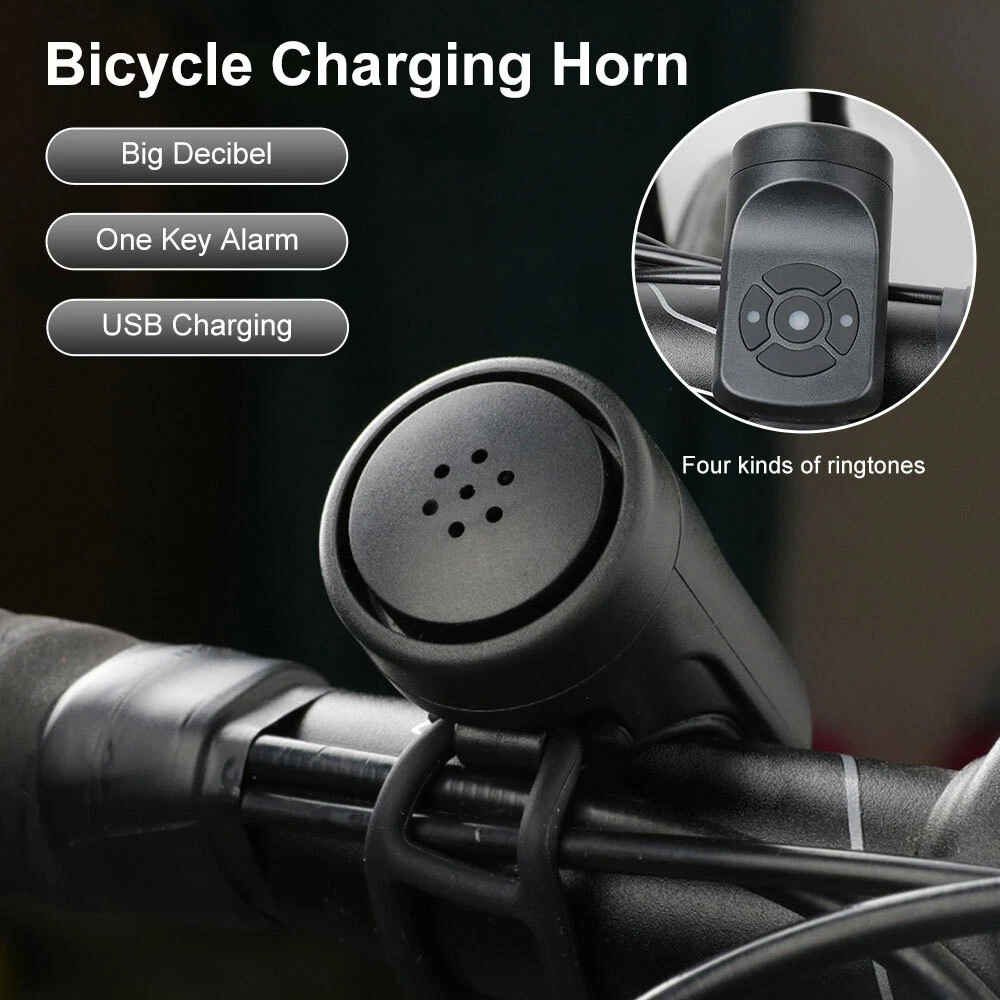 Cycling Bike Electric Horn 90db Waterproof Bicycle Handlebar Bell