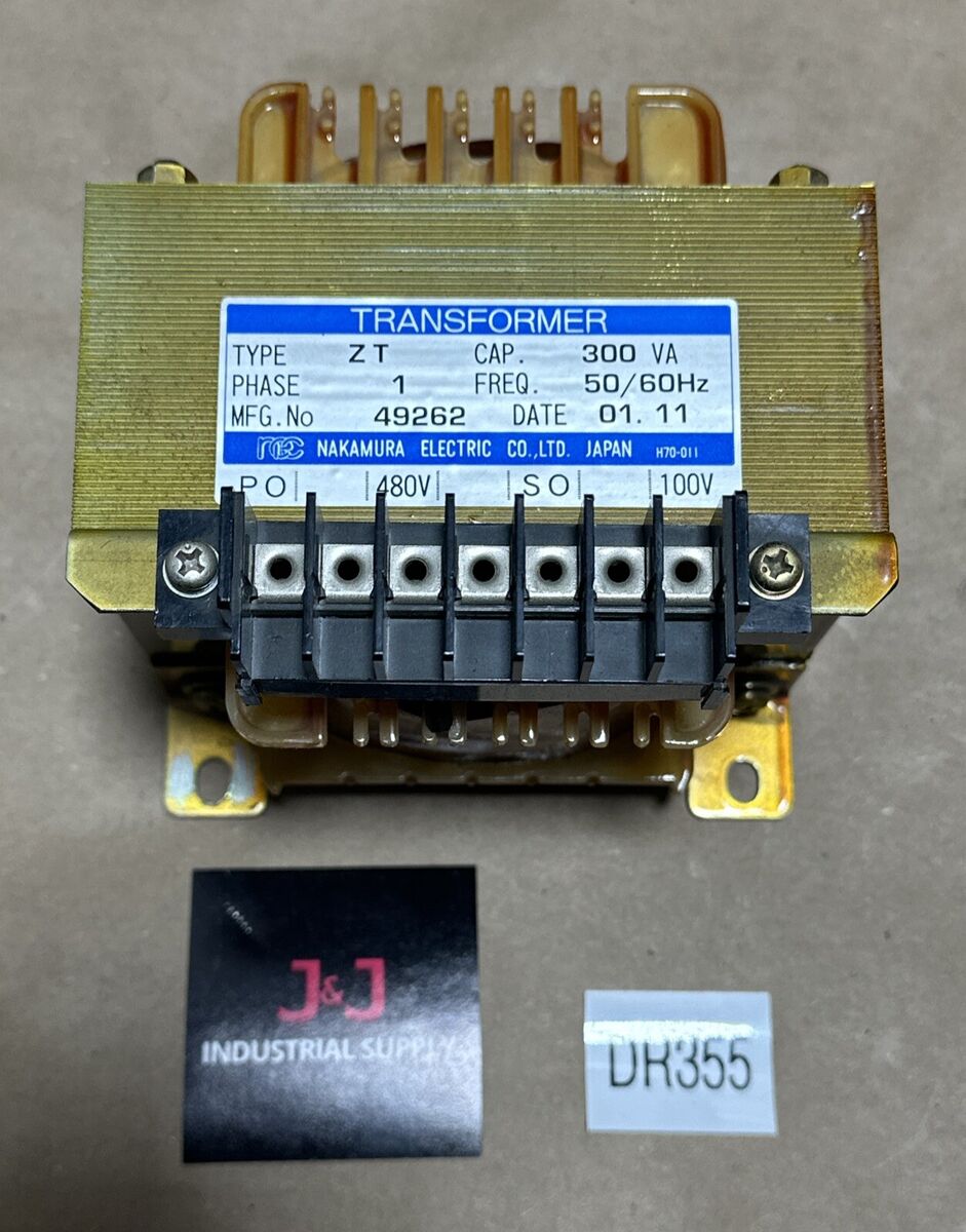 PREOWNED- Nakamura Electric Type ZT Single Phase Transformer PREOWNED- Nakamura Electric Type ZT Single Phase Transformer