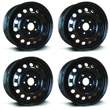 Set Of 4 15in Black Wheel Rims For 2002 Eagle Rtxa413 15x6 5x114.3 Et45 5bolts Set Of 4 15in Black Wheel Rims For 2002 Eagle Rtxa413 15x6 5x114.3 Et45 5bolts