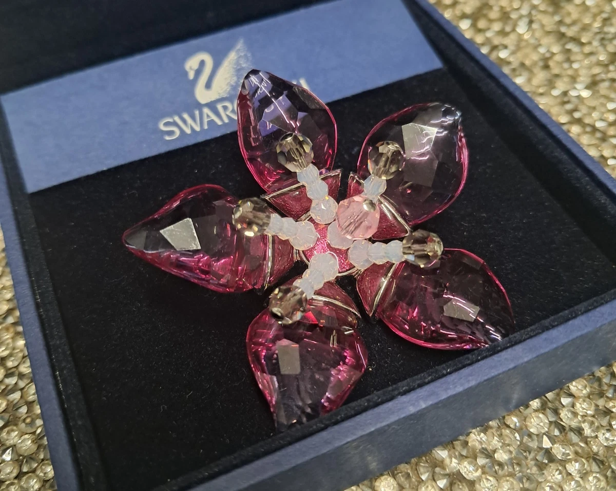 Swarovski Flowers & Plants Costume Brooches & Pins for sale | eBay UK