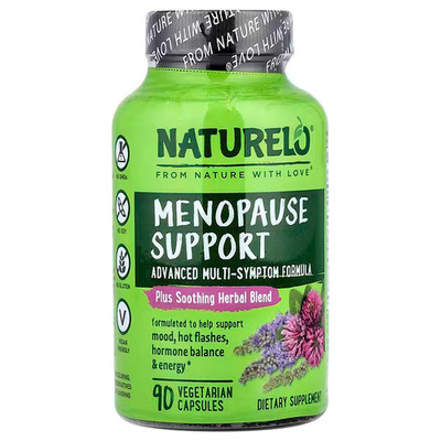 Naturelo Menopause Support - Advanced Multi-Symptom Formula - 90 Capsules