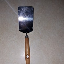 Vintage Androck 10" Metal Spatula with Wooden Handle* Made in USA