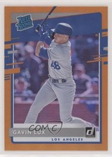 2020 Panini Donruss Rated Rookie Holo Orange Gavin Lux #44 Rookie RC 0b3