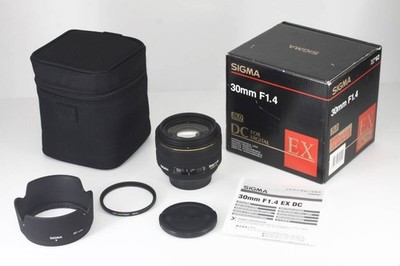 Mint Sigma EX 30mm F1.4 D DC HMS for Nikon, with original box, fully functional,