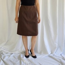 60s Brown Home Made Skirt