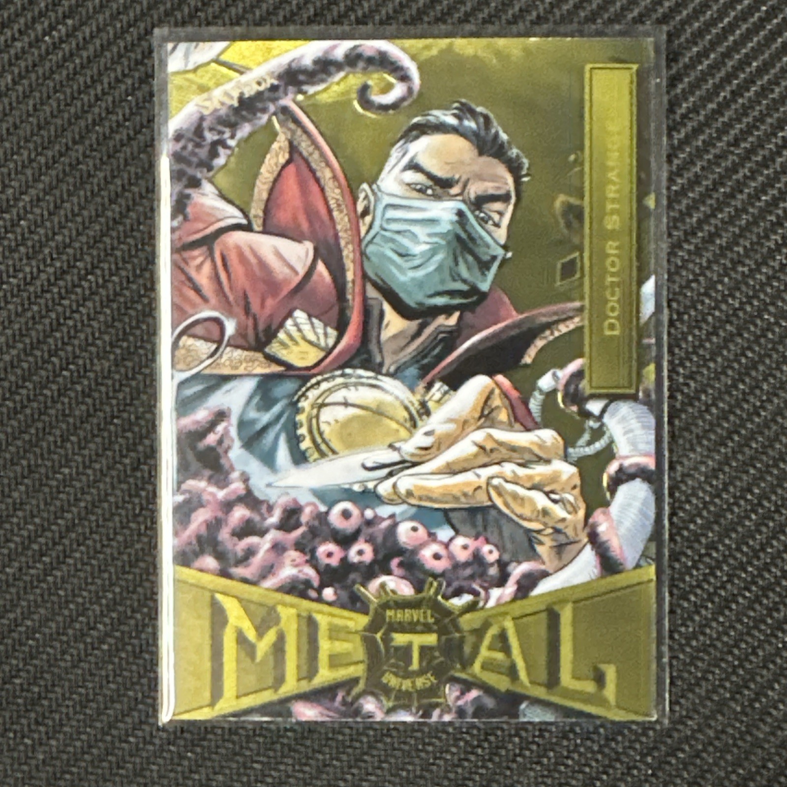 2021 Marvel Universe Skybox Metal Spider-man GOLD parallel Doctor Strange #23