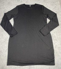 NWT Express Body Contour Compression Dress XL Black Long Sleeve Cotton Blend