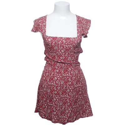 Charm Qi Sans, Kleid, Größe: S, Rot/Mehrfarbig, Baumwolle/Polyester, Blumen #X1u