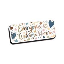 Ashley Everyone is Welcome Here Magnetic Whiteboard Eraser 2" X 5" ASH 09979