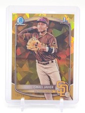 ISMAEL JAVIER 2025 BOWMAN CHROME GOLD SAPPHIRE 1ST ROOKIE /50 #BCP-52 Q0208