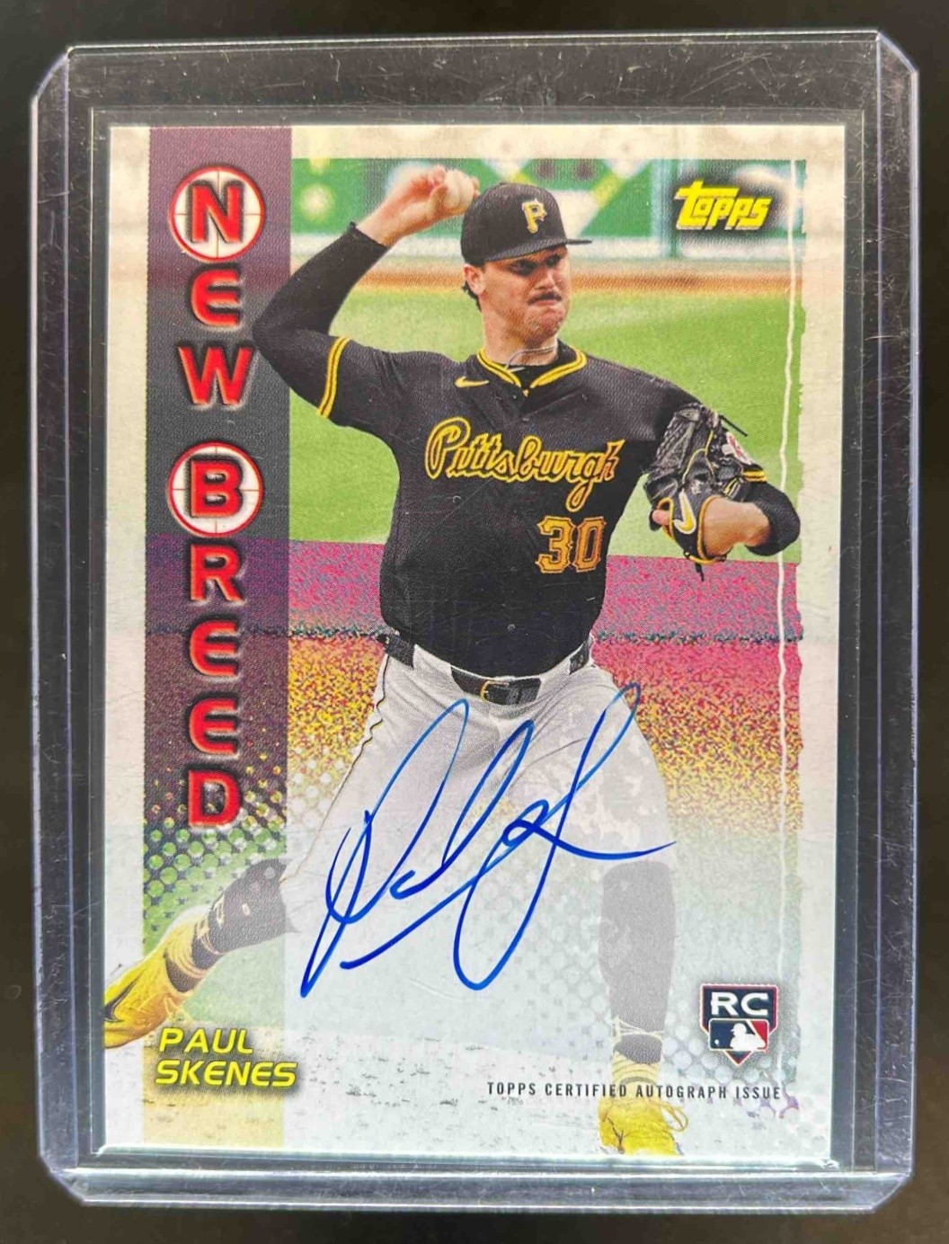 2024 Topps Archives Paul Skenes 1999 New Breed Auto RC Rookie #99NBA-PS Pirates