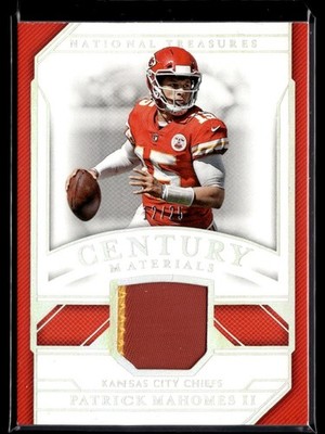2018 Panini National Treasures Century Materials Patrick Mahomes Patch /25