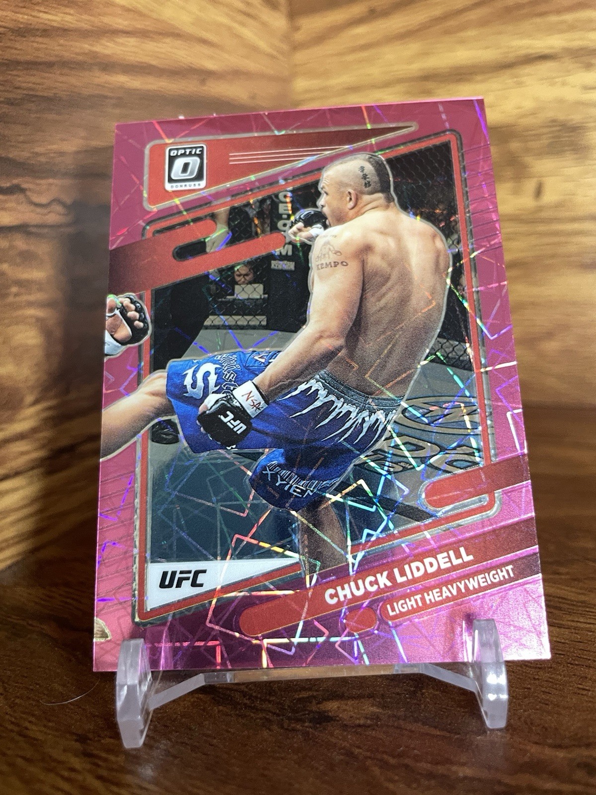 2022 Donruss Optic UFC - Chuck Liddell #17 - Pink Velocity /79