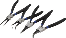 4-Pc 6” Mini Circlip and Snap Ring Pliers Set Internal External