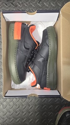 WMNS NIKE AIR FORCE 1 AF1 SHADOW SE BLACK HYPER CRIMSON SZ 8mens/9.5 Women's
