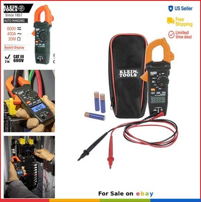 Digital Clamp Meter 400 Amp AC Auto Ranging Voltage Tester with NCV Detection