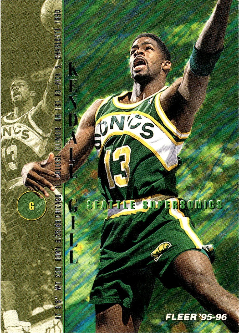 1995-96 Fleer - Kendall Gill #176
