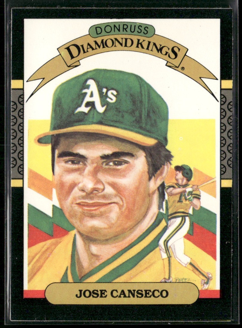 1987 Donruss Diamond Kings Jose Canseco Oakland Athletics #6