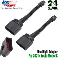 For 2021+ Tesla Model S Refresh Matrix Headlight Adapter Kit Plug -N- Play