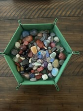 Lot Of Tumbled/Polished Stones Craft Jewelry Over 1 lb - A