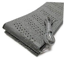 Grey Universal Steering Wheel Cover Lace-On Cushion Grip Accessory Auto Vehicle