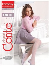 Conte AMELIE 20 Den Girls  Tights Natural 8  14 Yrs   Sheer  Soft Pantyhose