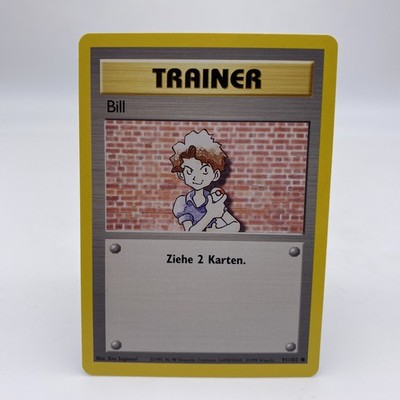 Pokémon Bill 91/102 DE Common Base Set 1999