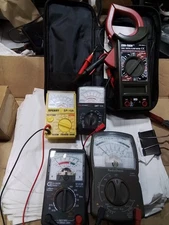 Multimeter Lot Of 5 Tested