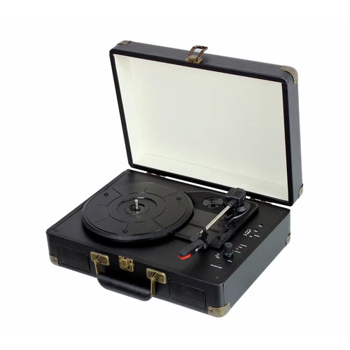 Portable Retro Vinyl Record Player – Suitcase Design – Bluetooth, USB, AUX, RCA