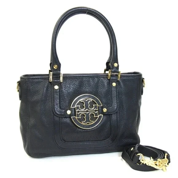 バッグ Tory Burch Amanda Navy Leather 2Way Bag Tory Burch Amanda Tote Large Bags & Handbags for Women for sale | eBay