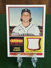 2025 Topps Heritage Clubhouse Collection Relics Logan Gilbert Patch Seattle