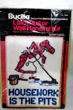 NOS Bucilla Latch Rug Or Wall Hanging 12992 20x27 -Housework is the Pits-