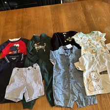 Infant Boys Lot Of Clothing 8 Pieces 6-12 Months Various Brands Some NWT
