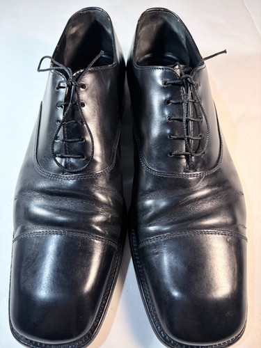 Prada, PRADA scarpe uomo vintage pelle pizzo 10,5 eleganti 1 2E 0702 Derby Oxford Italia