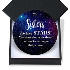 Christmas Ornaments 2025-Gift for Your Sisters Good Sisters Are like Stars Keep