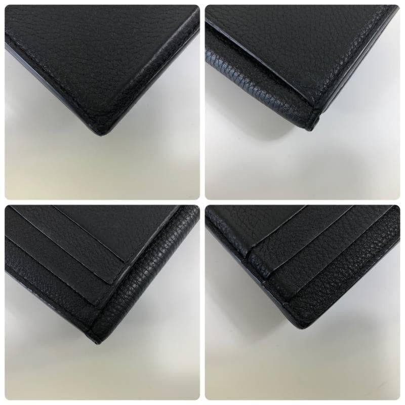 Bottega Veneta Sanji Herman Leather Card Case Black thumbnail 14