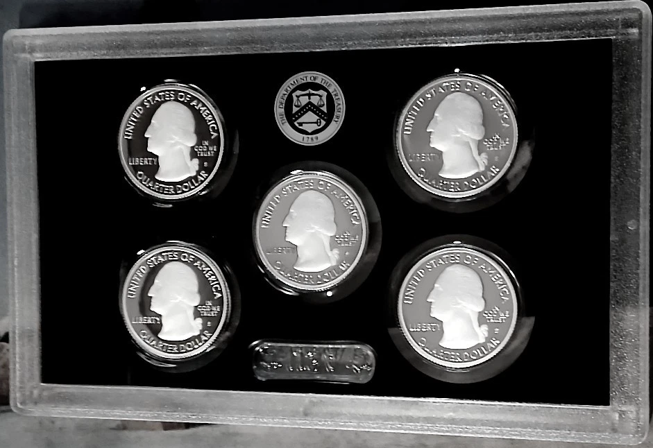 1 ea 2019 America The Beautiful Silver Quarters Proof Set in Original Box + COA - Image 3 of 4