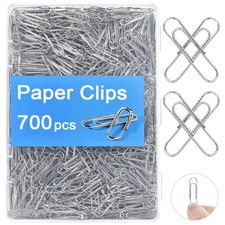 Clips for Office Supplies, Nonskid Clip 700pcs 1-2/7" Silver PaperClips for P...