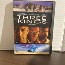 Warner Bros Three Kings Widescreen DVD Clooney Wahlberg Ice Cube Action