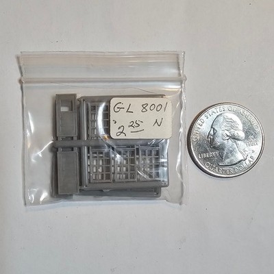 Lot of 16 Grandt Line #8001 N Scale Windows & Doors 1160 Bulk Pack NOS