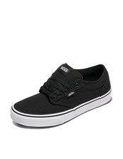 Zapatilla deportiva Vans Atwood para hombre, lona negra/blanca, 11,5