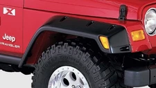 Bushwacker Front Pocket-Style Matte Black Fender Flares for 97-06 Jeep Wrangler