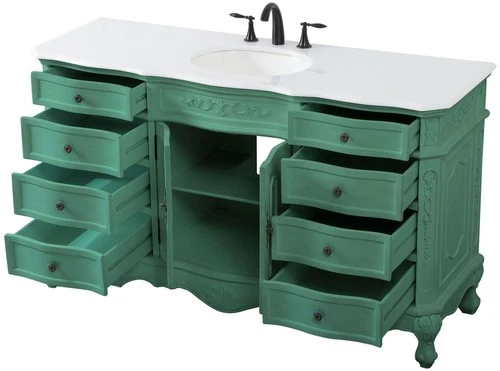 Elegant Lighting VF10160-VW Danville 60" - Light Antique Beige - Picture 8 of 12