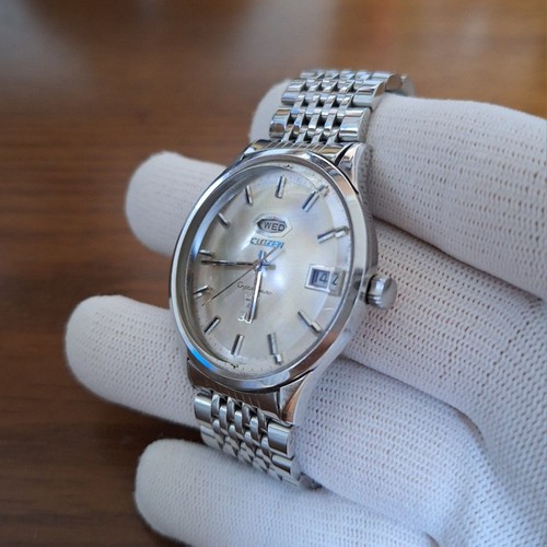 Citizen Crystal Seven Sacr 51401-Y Révision Vintage Ss Automatique Montre Hommes - Photo 6 sur 10