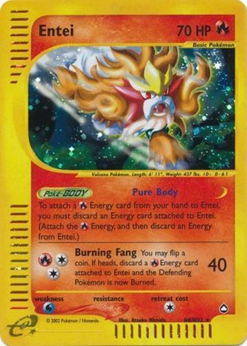 Entei - H8/H32 - Pokemon Aquapolis Holo Card Singles NM - Picture 1 of 2