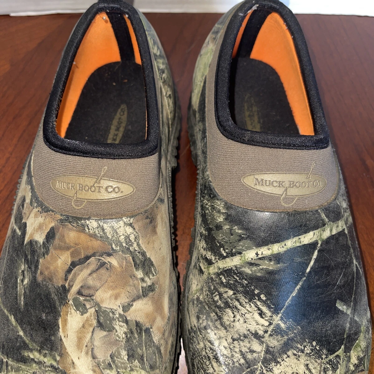 MUCK Camo Camp Boots 100 Waterproof Sport Slip on Shoe Men s Sz 7 Women s 9