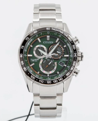 Citizen Radio Controlled Green Men's Watch Sapphire Dial Eco-Drive