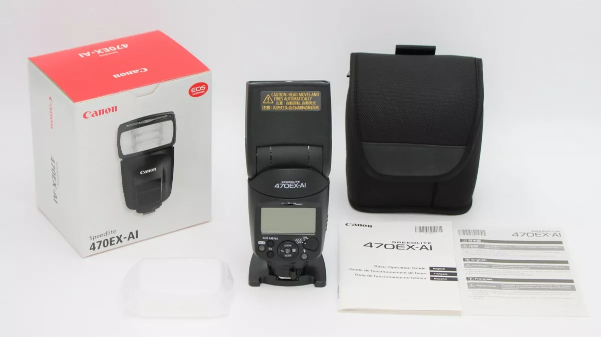 Canon Speedlite 470EX-AI Flashgun - Auto Intelligent (AI). 2 Years Warranty